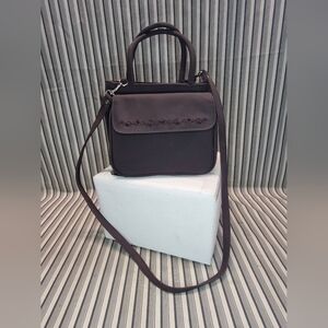 Brown Organizer Handbag Crossbody Multi Compartment Travel Purse Bag